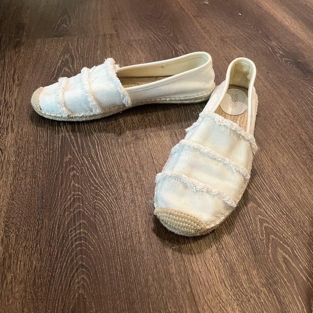 Michael Kors White Espadrille Slip-On Sneaker